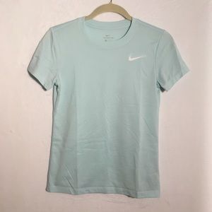 Nike Mint Green Dri-Fit Crew Neck Workout T-Shirt